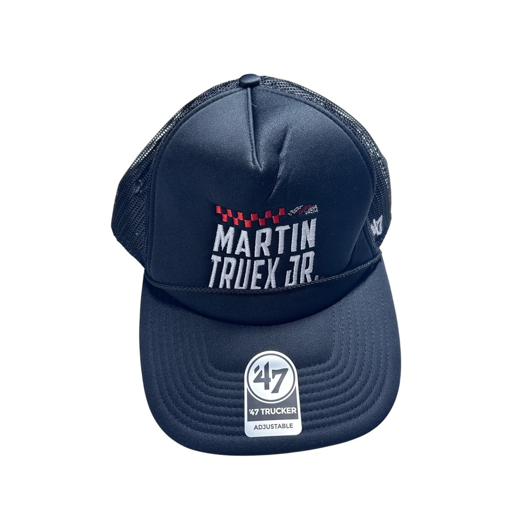 Martin Truex Jr NASCAR Racing 47 Brand Trucker Hat Black‎ Adjustable NEW